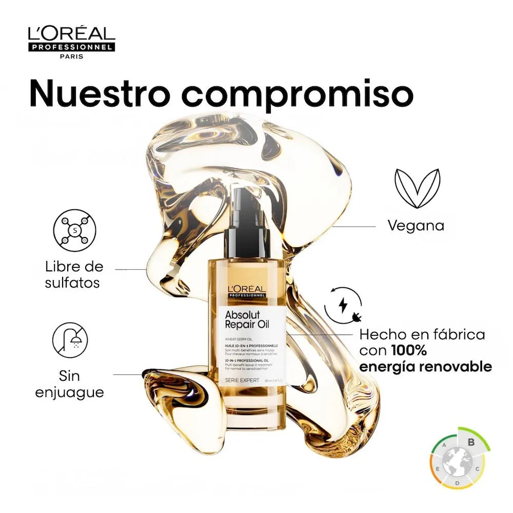 L'Oréal Professionnel Absolut Repair Aceite 10 en 1 90 ml Aceite Capilar para Cabello Dañado