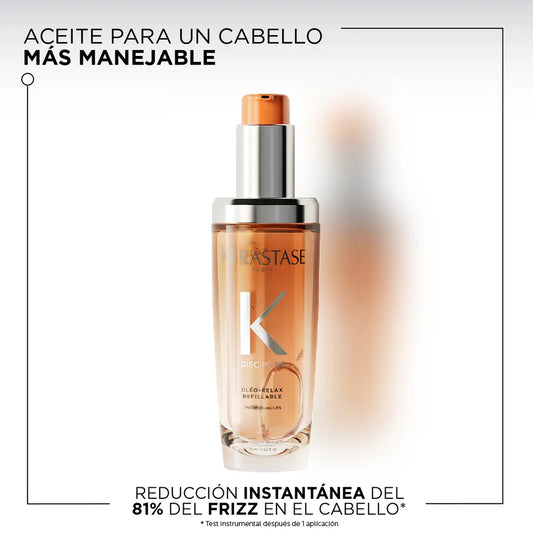 Kérastase Discipline Oléo-Relax Aceite Capilar Antifrizz Nutritivo para Cabello Seco, Grueso y Rebelde