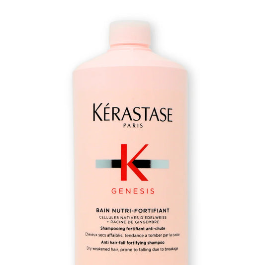 Kérastase Genesis Bain Nutri-Fortifiant 1000 ml Shampoo Fortalecedor Nutritivo para Cabello Seco y Debilitado