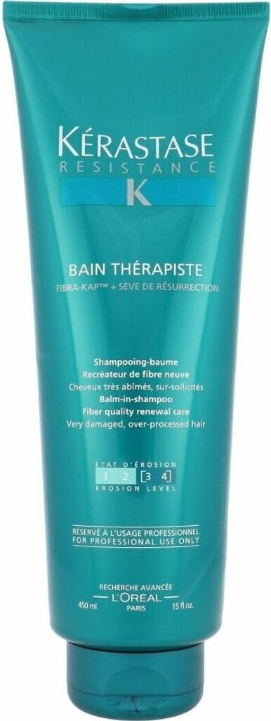 Kérastase Resistance Bain Thérapiste 450 ml Shampoo Reparador para Cabello Muy Dañado y Sobreprocesado