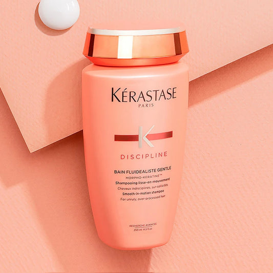 Kérastase Discipline Bain Fluidealiste Gentle Shampoo Antifrizz Sin Sulfatos para Cabello Sensibilizado y con Frizz