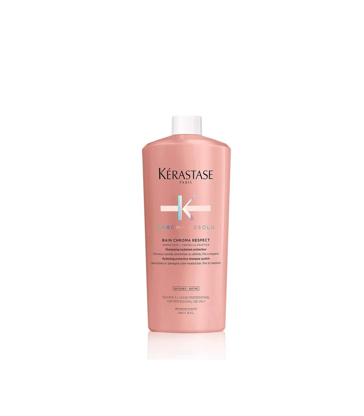 Kérastase Chroma Absolu Bain Chroma Respect 1000 ml Shampoo Protector para Cabello Teñido y Sensibilizado