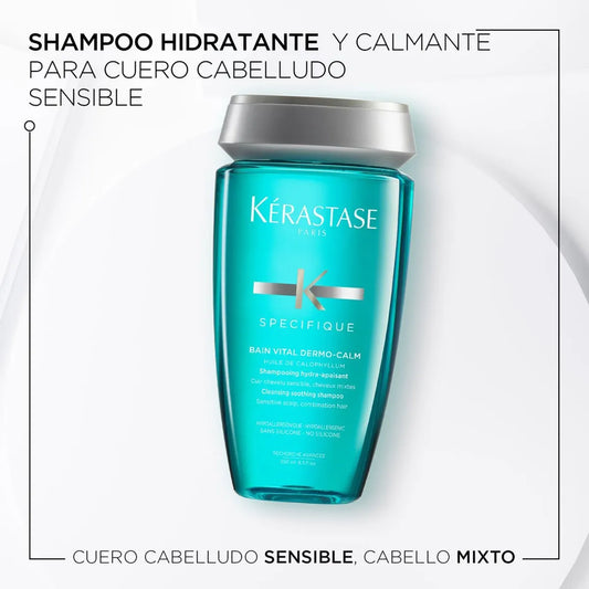Kérastase Spécifique Bain Vital Dermo-Calm Shampoo Calmante para Cuero Cabelludo Sensible
