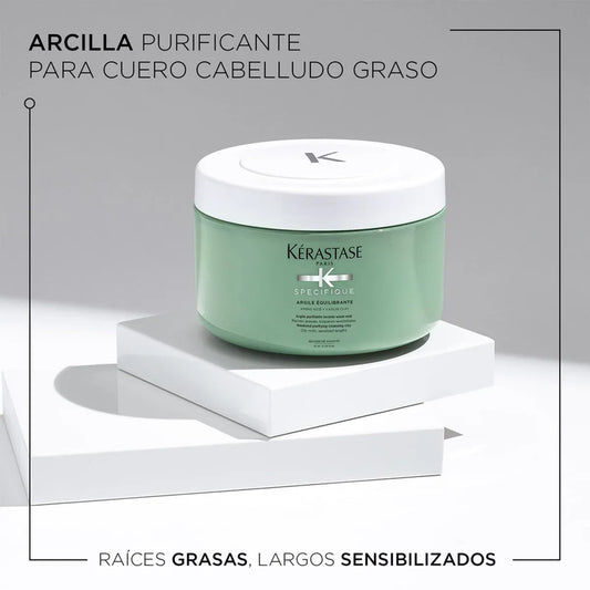 Kérastase Spécifique Argile Équilibrante Arcilla Purificante para Cuero Cabelludo Graso
