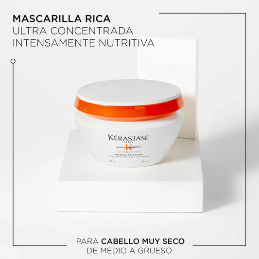 Kérastase Nutritive Masquintense Riche Mascarilla Nutritiva para Cabello Muy Seco