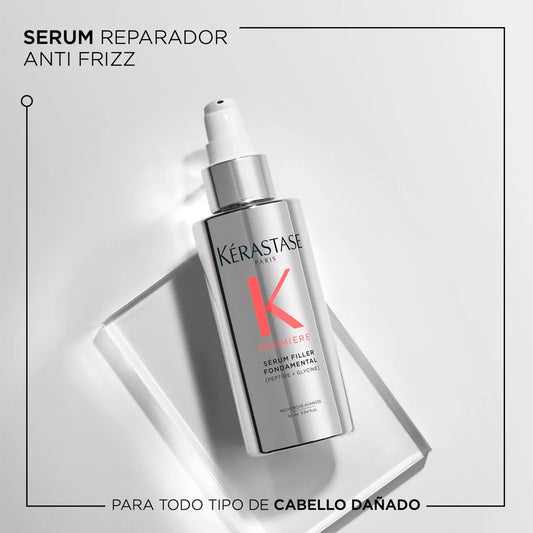 Kérastase Première Sérum Filler Fondamental Sérum Reparador Sin Enjuague para Cabello Dañado