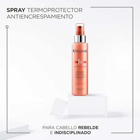 Kérastase Discipline Fluidissime Spray Antifrizz con Protección Térmica para Cabello Rebelde