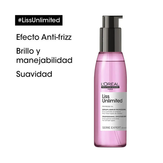 L'Oréal Professionnel Liss Unlimited Sérum 125 ml Sérum Antifrizz para Cabello Rebelde y Encrespado