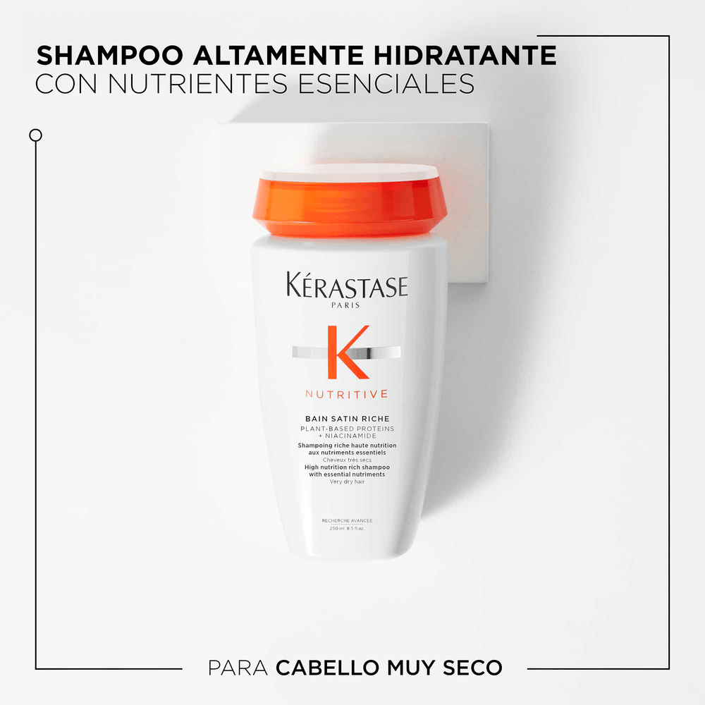 Kérastase Nutritive Bain Satin Riche Shampoo Nutritivo para Cabello Muy Seco