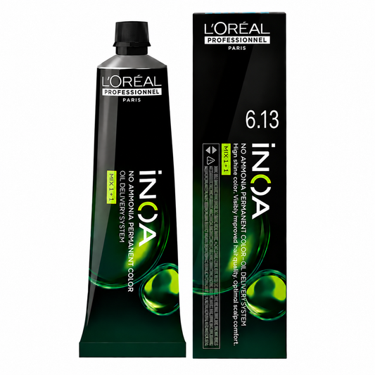 L’Oréal Professionnel INOA 6.13 – Rubio Oscuro Ceniza Dorado Coloración Sin Amoníaco 60 g