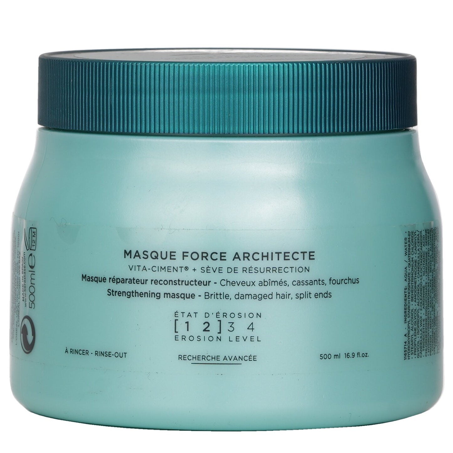 Kérastase Resistance Masque Force Architecte 500 ml Mascarilla Reconstructora para Cabello Dañado y Quebradizo