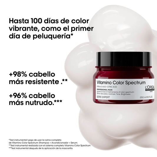 L'Oréal Professionnel Vitamino Color Spectrum Mascarilla 250 ml Mascarilla Protectora para Cabello Teñido