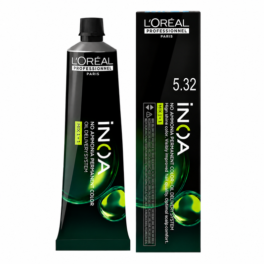 L’Oréal Professionnel INOA 5.32 – Castaño Claro Dorado Irisado Coloración Sin Amoníaco 60 g