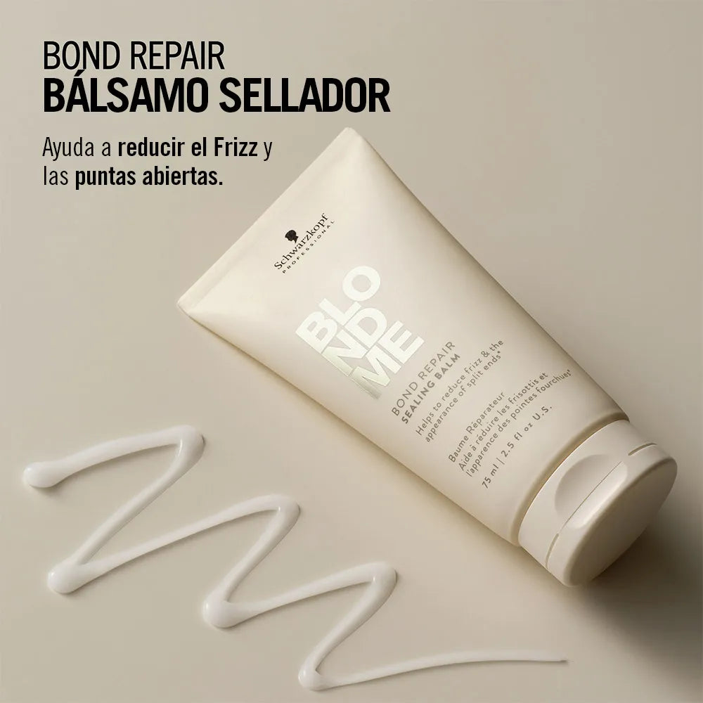 Schwarzkopf Professional BlondMe Bond Repair Sealing Balm 75 ml Bálsamo Sellador Reparador sin Enjuague para Cabello Rubio