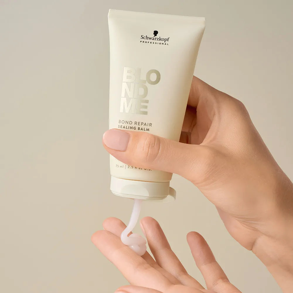 Schwarzkopf Professional BlondMe Bond Repair Sealing Balm 75 ml Bálsamo Sellador Reparador sin Enjuague para Cabello Rubio