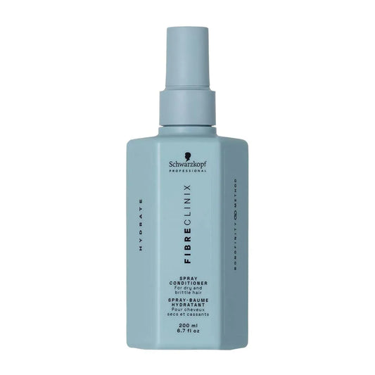 Schwarzkopf Professional Fibre Clinix Hydrate Spray Conditioner 200 ml Acondicionador Hidratante en Spray sin Enjuague para Cabello Seco y Deshidratado