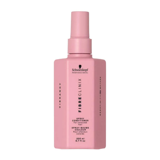 Schwarzkopf Professional Fibre Clinix Vibrancy Spray Conditioner 200 ml Acondicionador en Spray Protector del Color sin Enjuague para Cabello Teñido