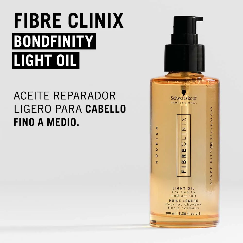 Schwarzkopf Professional Fibre Clinix Light Repair Oil 100 ml Aceite Reparador Ligero para Todo Tipo de Cabello