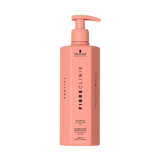 Schwarzkopf Professional Fibre Clinix Fortify Shampoo 300 ml Shampoo Fortalecedor para Cabello Dañado y Quebradizo