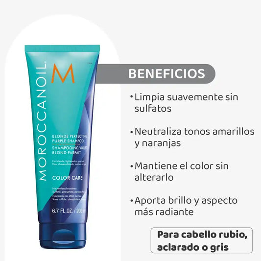 Moroccanoil Blonde Perfecting Purple Shampoo  Shampoo Violeta