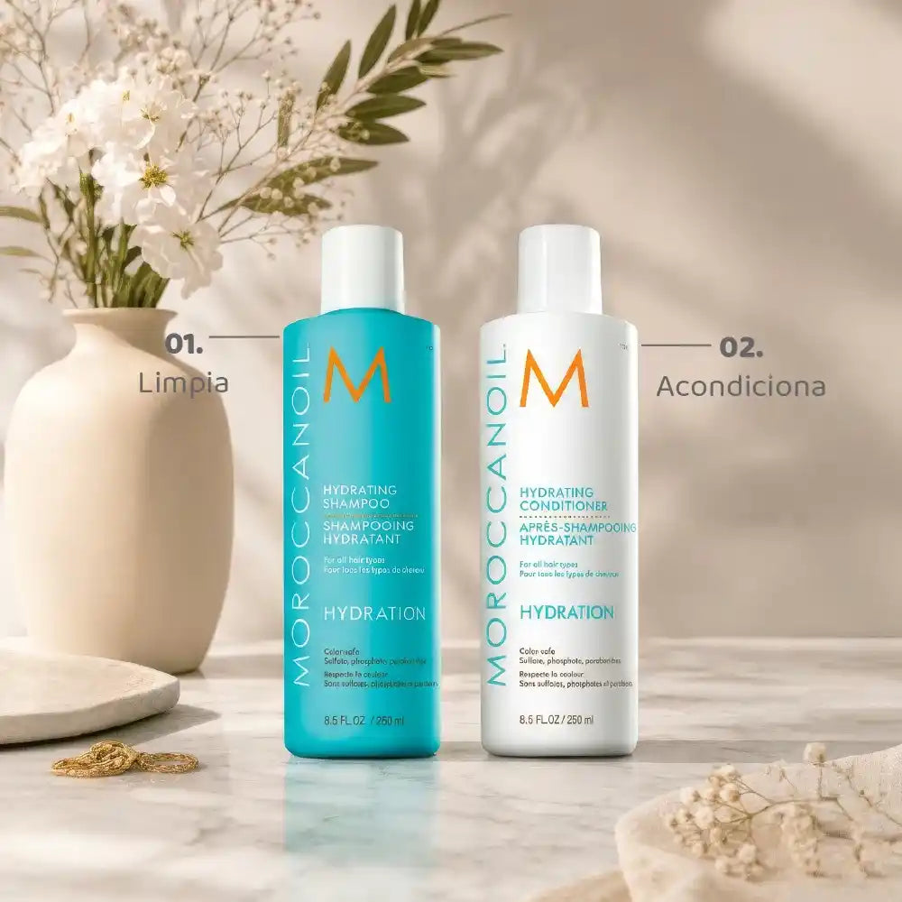 Shampoo hidratante Moroccanoil para hidratar el cabello seco