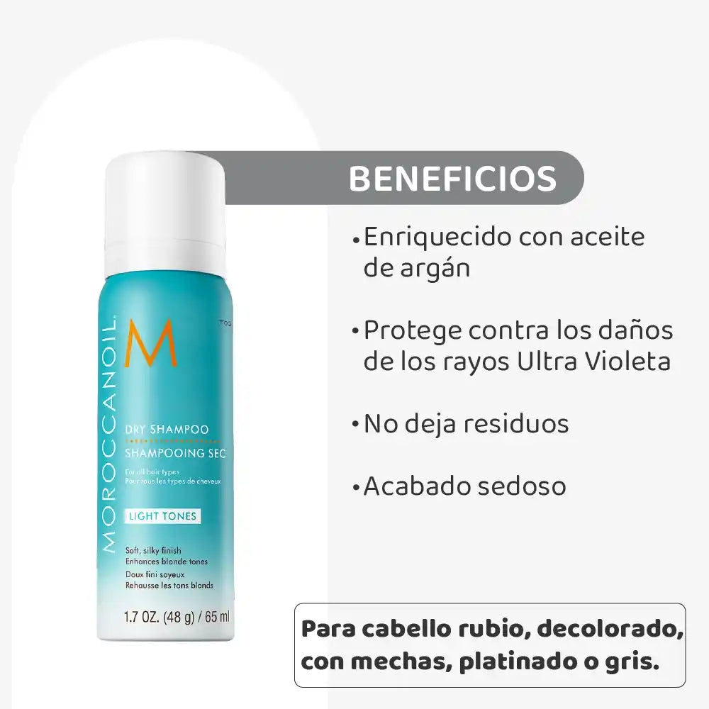 Moroccanoil Dry Shampoo Light Tones  Shampoo Seco Tonos Claros 65 ml