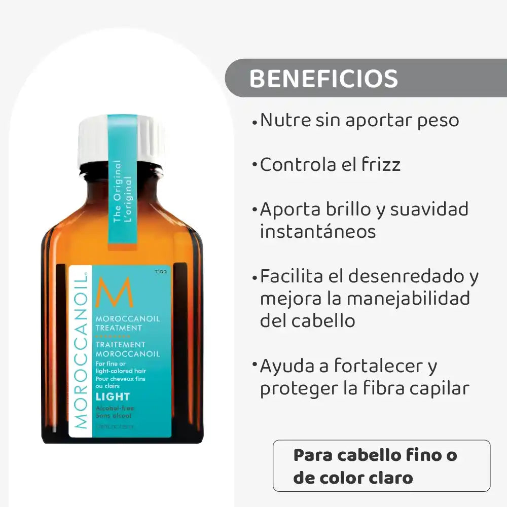 Moroccanoil Treatment Light 25 ml aceite capilar ligero