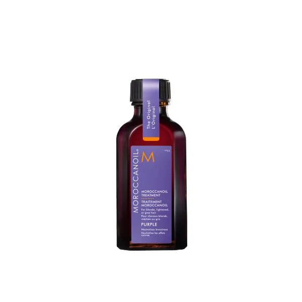 Aceite violeta Moroccanoil para neutralizar tonos amarillos