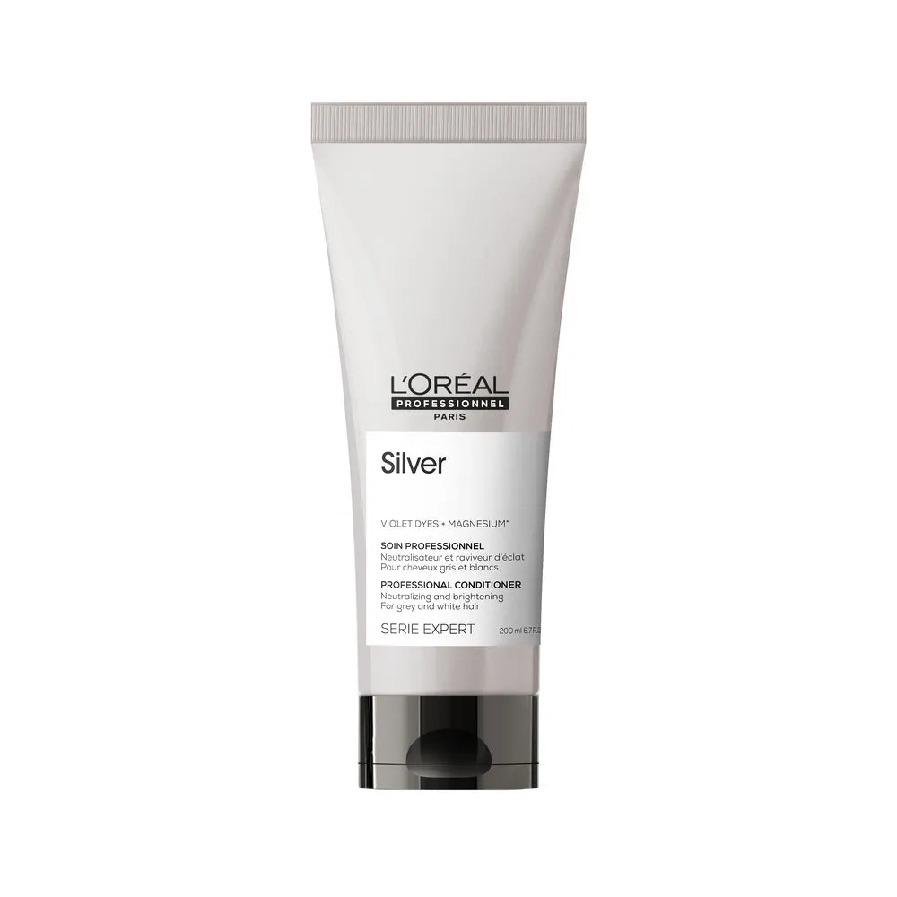 L'Oréal Professionnel Silver Acondicionador 200 ml Acondicionador Matizador para Cabello Gris, Blanco y Rubio