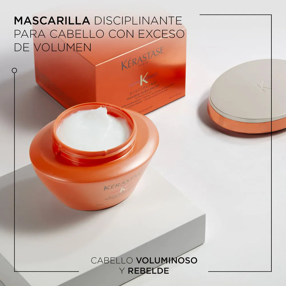 Kérastase Discipline Masque Oléo-Relax Mascarilla Antifrizz de Nutrición Intensa para Cabello Voluminoso y Rebelde