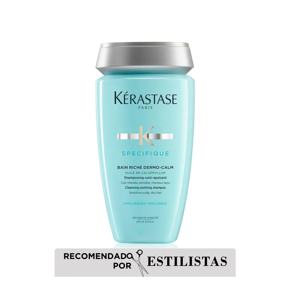 Kérastase Spécifique Bain Riche Dermo-Calm Shampoo Calmante para Cuero Cabelludo Sensible y Cabello Seco