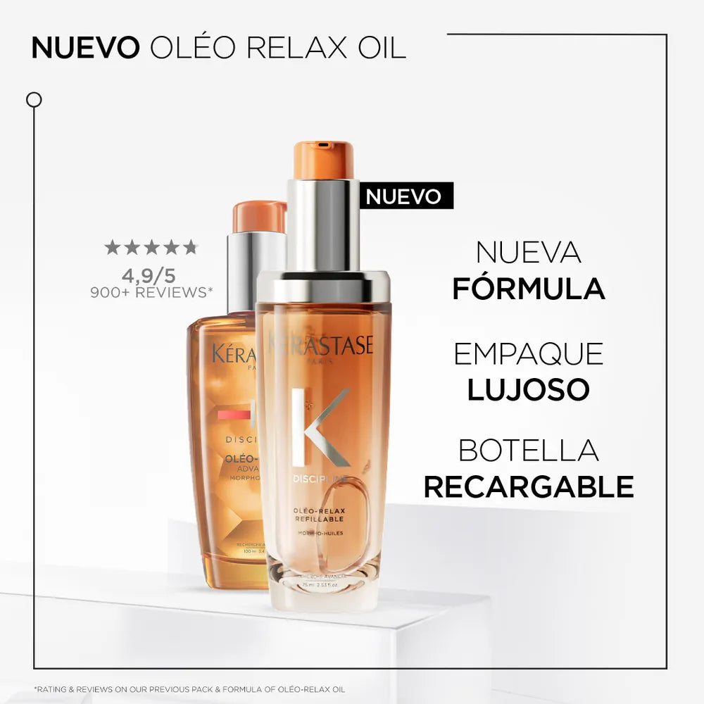 Kérastase Discipline Oléo-Relax Aceite Capilar Antifrizz Nutritivo para Cabello Seco, Grueso y Rebelde