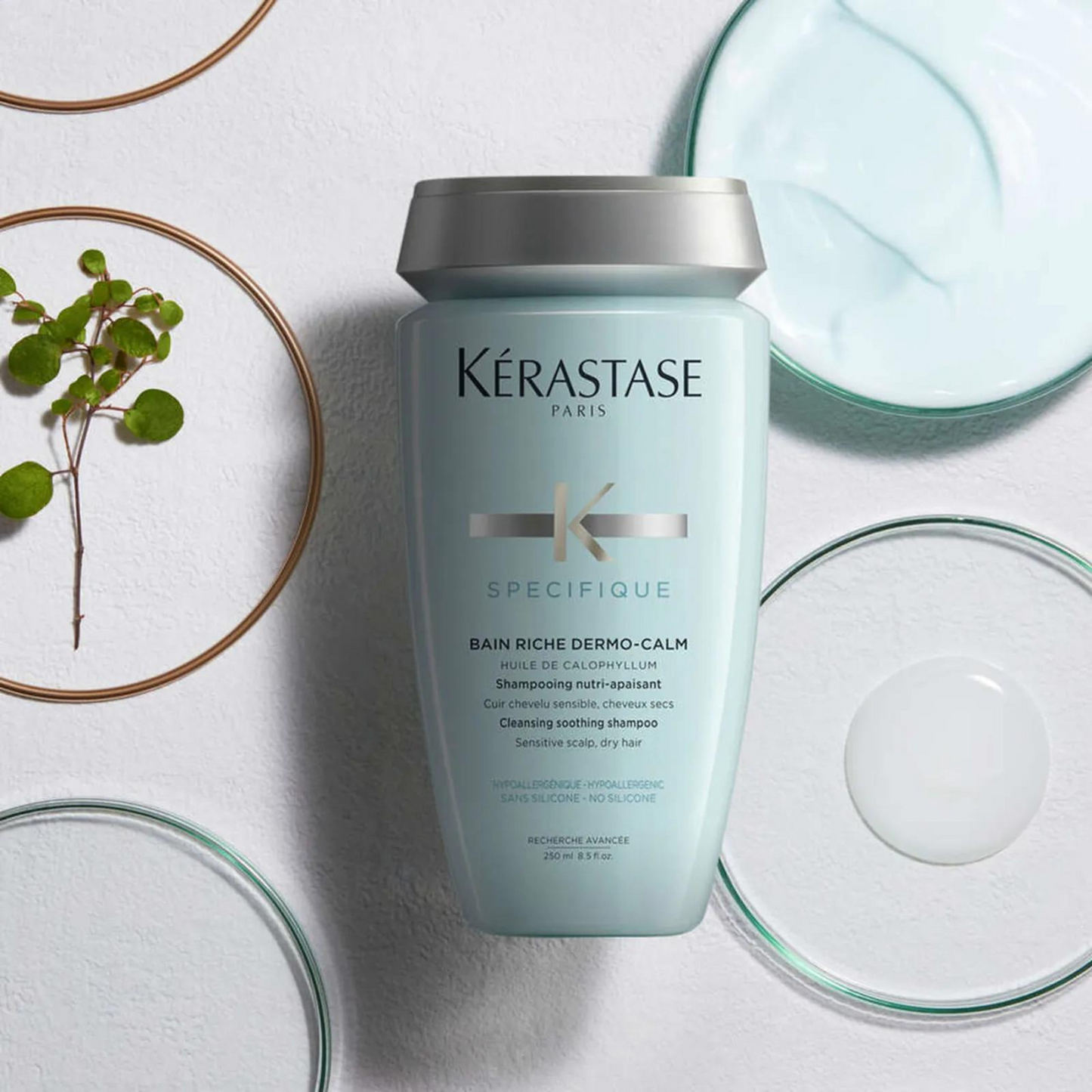 Kérastase Spécifique Bain Riche Dermo-Calm Shampoo Calmante para Cuero Cabelludo Sensible y Cabello Seco
