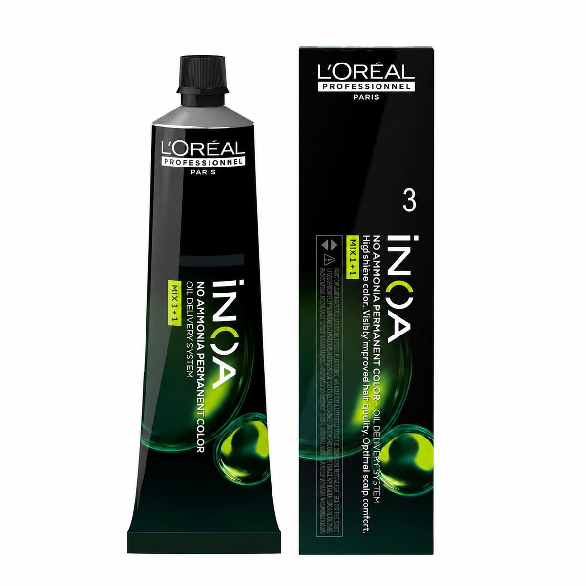 L’Oréal Professionnel INOA 3 – Castaño Oscuro Coloración Permanente Sin Amoníaco 60 g