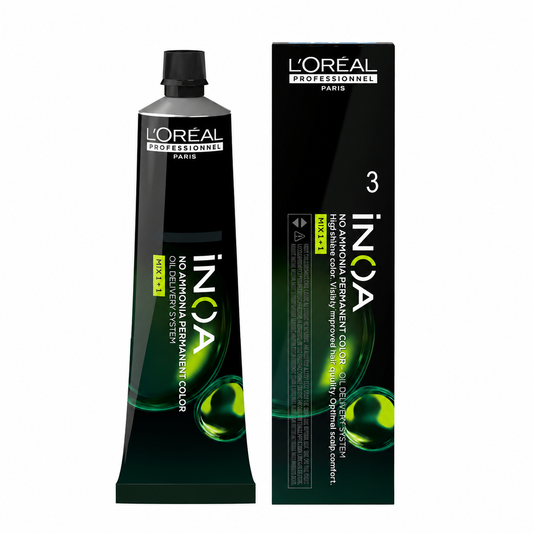 L’Oréal Professionnel INOA 3 – Castaño Oscuro Coloración Permanente Sin Amoníaco 60 g