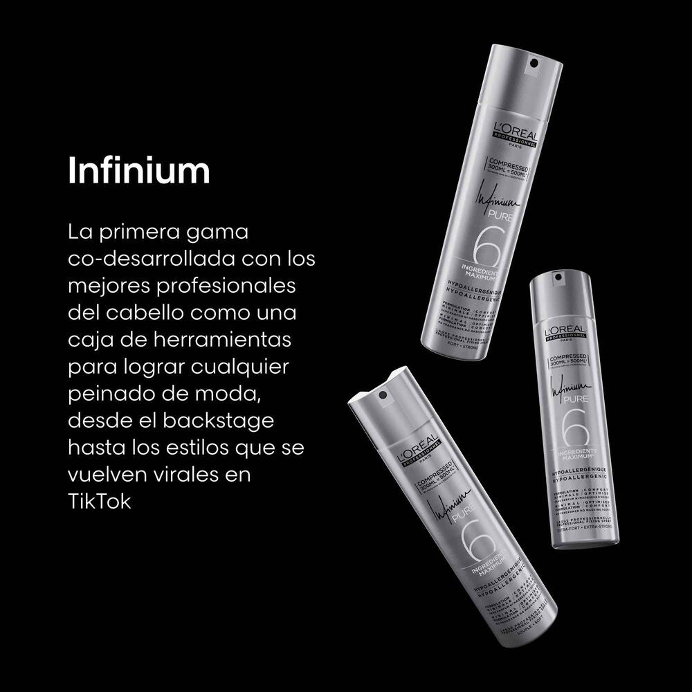 L’Oréal Professionnel Infinium Pure Strong Laca de Fijación Fuerte 300 ml