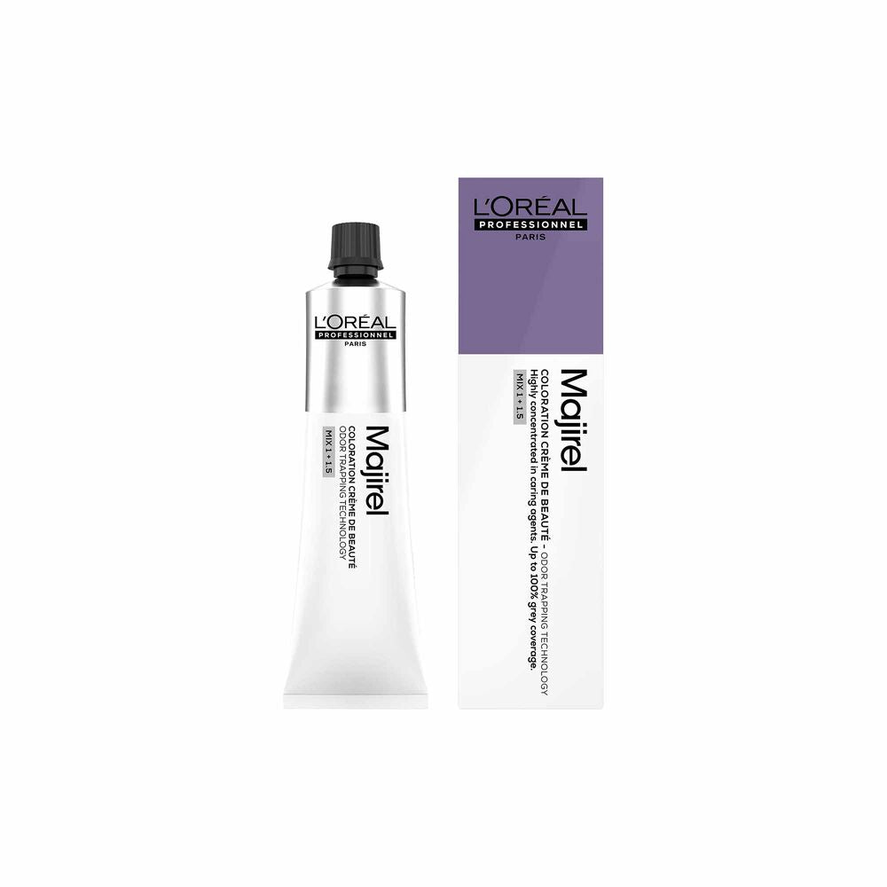 L’Oréal Professionnel Majirel 8.21 – Rubio Claro Irisado Ceniza Coloración Permanente Profesional 60 ml