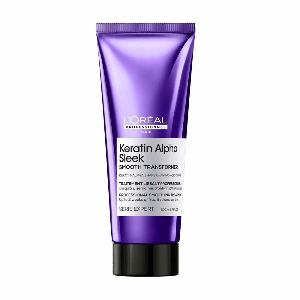 L’Oréal Professionnel Keratin Alpha Sleek Smooth Transformer 200 ml Tratamiento Anti-Frizz