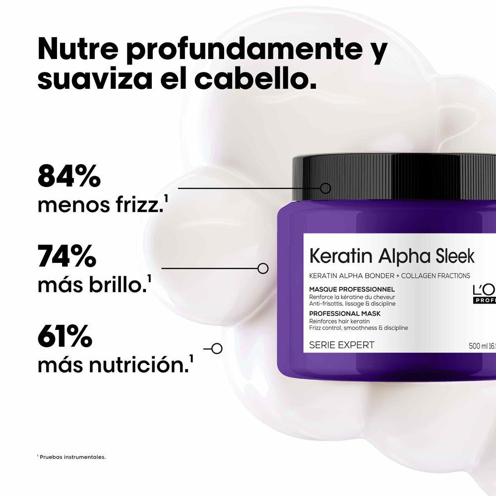 L’Oréal Professionnel Keratin Alpha Sleek Mascarilla Anti-Frizz 500 ml
