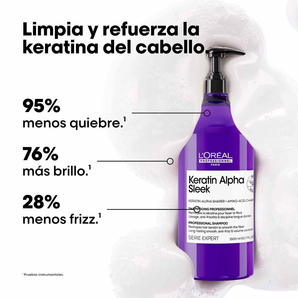 L’Oréal Professionnel Keratin Alpha Sleek Shampoo Anti-Frizz 1500 ml