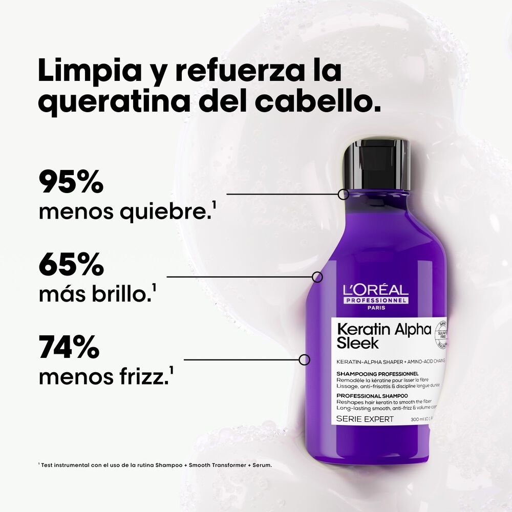 L’Oréal Professionnel Keratin Alpha Sleek Shampoo Anti-Frizz 300 ml