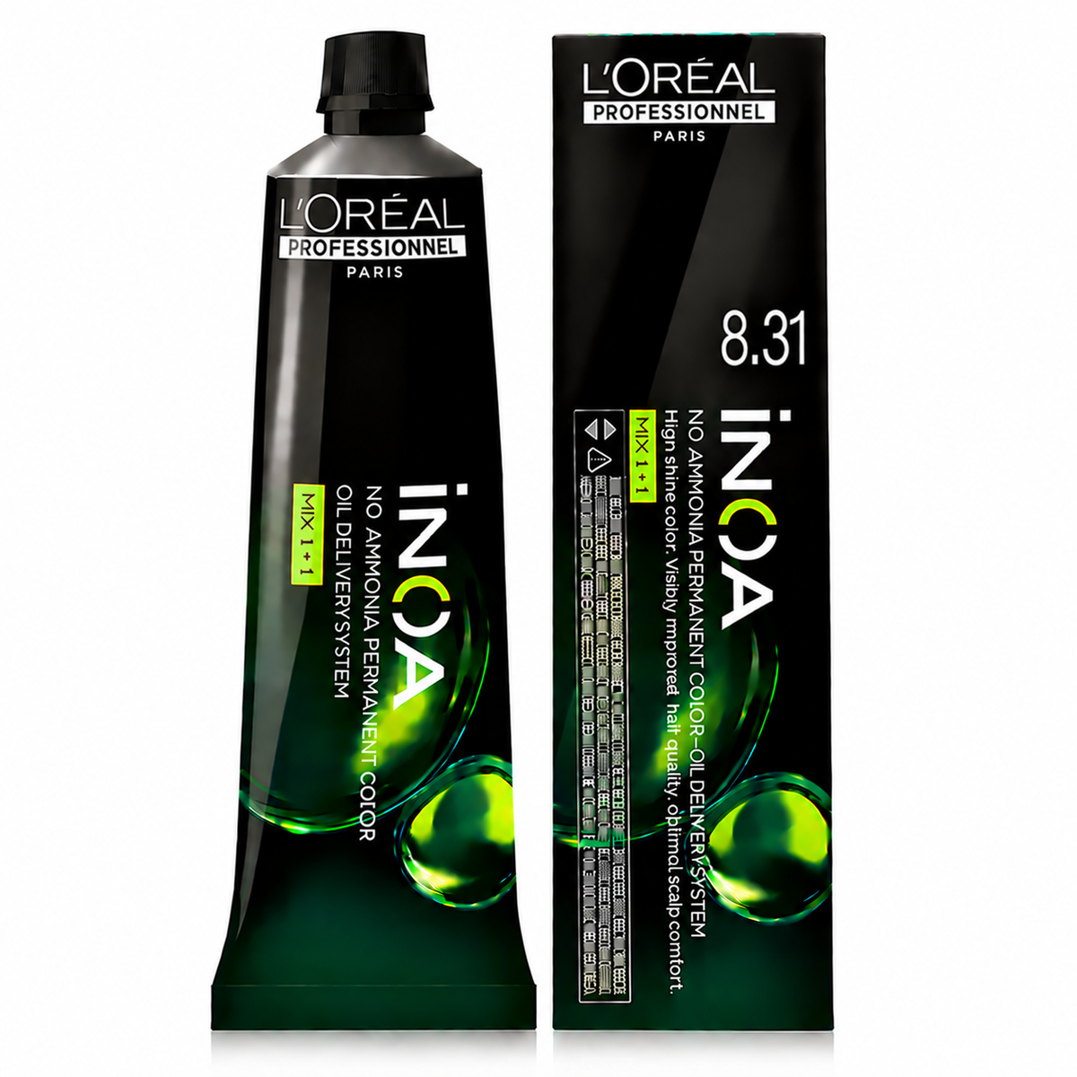 L’Oréal Professionnel INOA 8.31 – Rubio Claro Dorado Ceniza Coloración Sin Amoníaco 60 g
