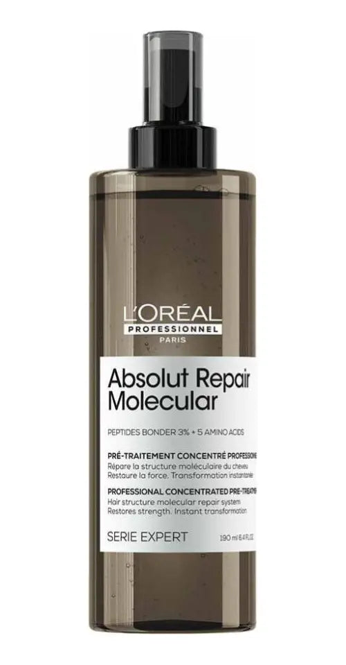 L'Oréal Professionnel Absolut Repair Molecular Pretratamiento Reparador 190 ml Tratamiento Intensivo para Cabello Dañado