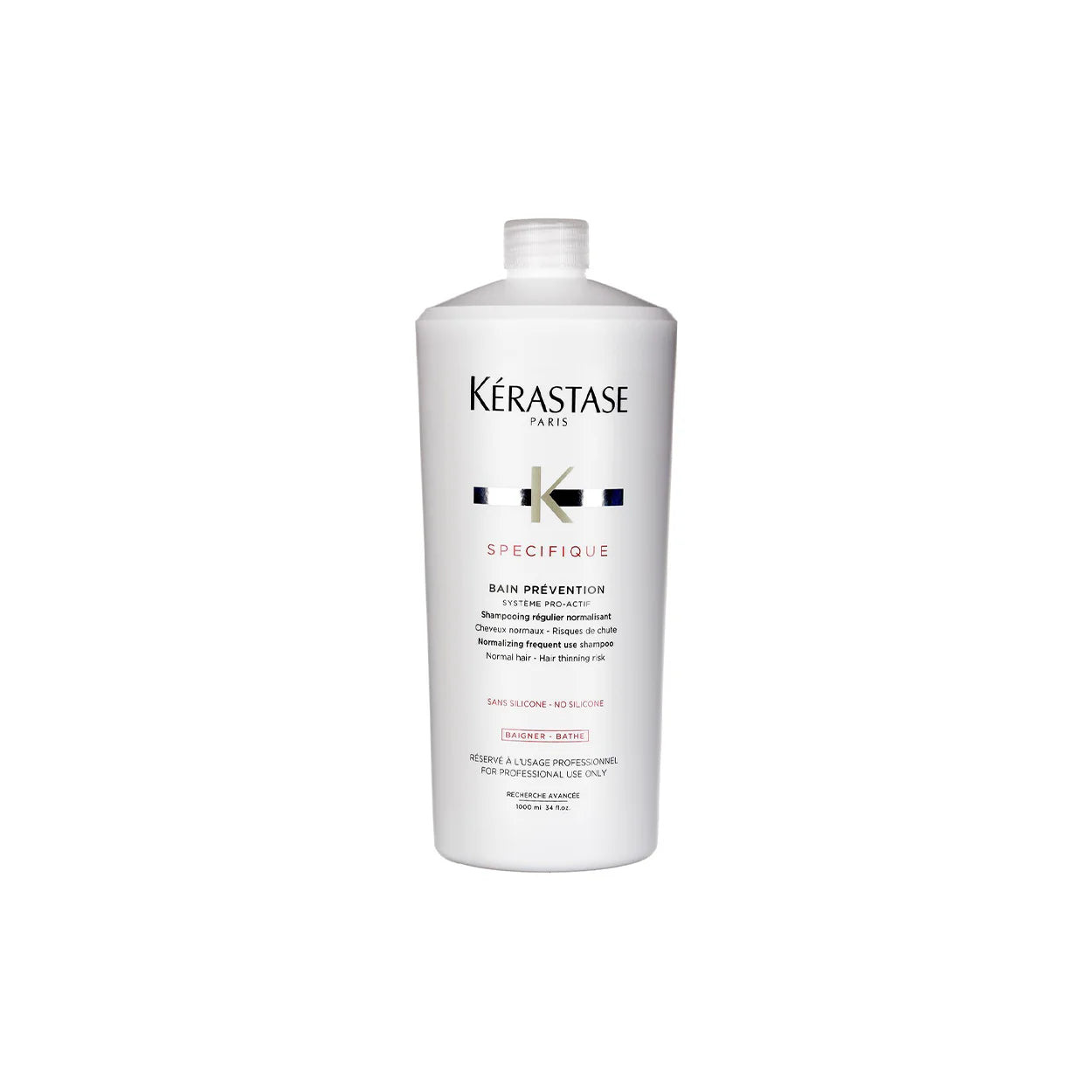 Kérastase Spécifique Bain Prévention 1000 ml Shampoo Fortalecedor Anticaída para Cabello Debilitado