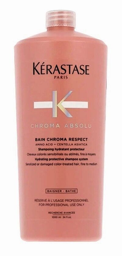 Kérastase Chroma Absolu Bain Chroma Respect 1000 ml Shampoo Protector para Cabello Teñido y Sensibilizado