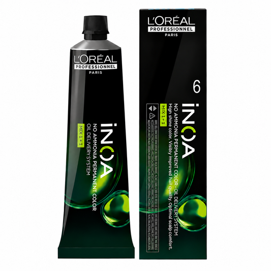 L’Oréal Professionnel INOA 6 – Rubio Oscuro Coloración Permanente Sin Amoníaco 60 g