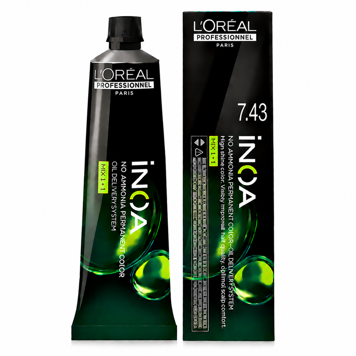 L’Oréal Professionnel INOA 7.43 – Rubio Cobrizo Dorado Coloración Sin Amoníaco 60 g