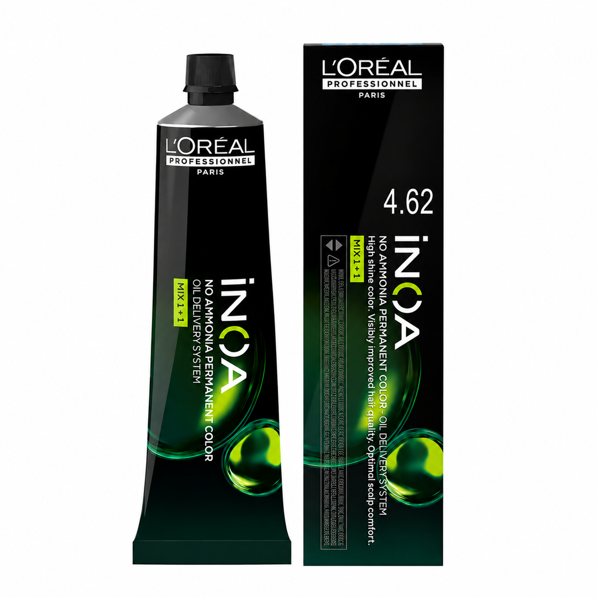 L’Oréal Professionnel INOA 4.62 – Castaño Irisado Rojo  Coloración Sin Amoníaco 60 g