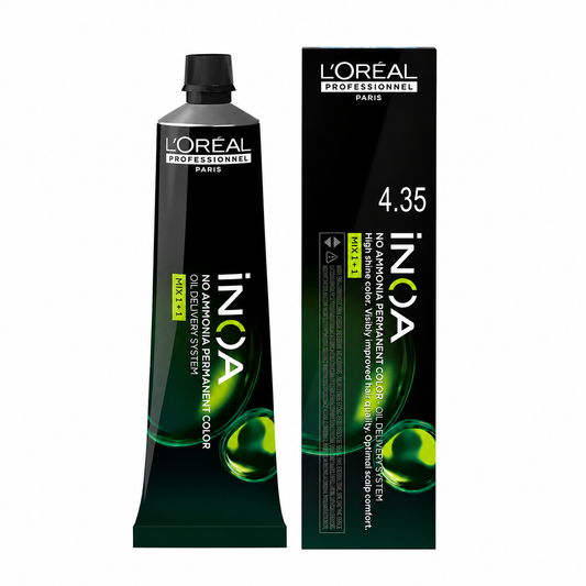 L’Oréal Professionnel INOA 4.35 – Castaño Dorado Caoba Sin Amoníaco 60 g