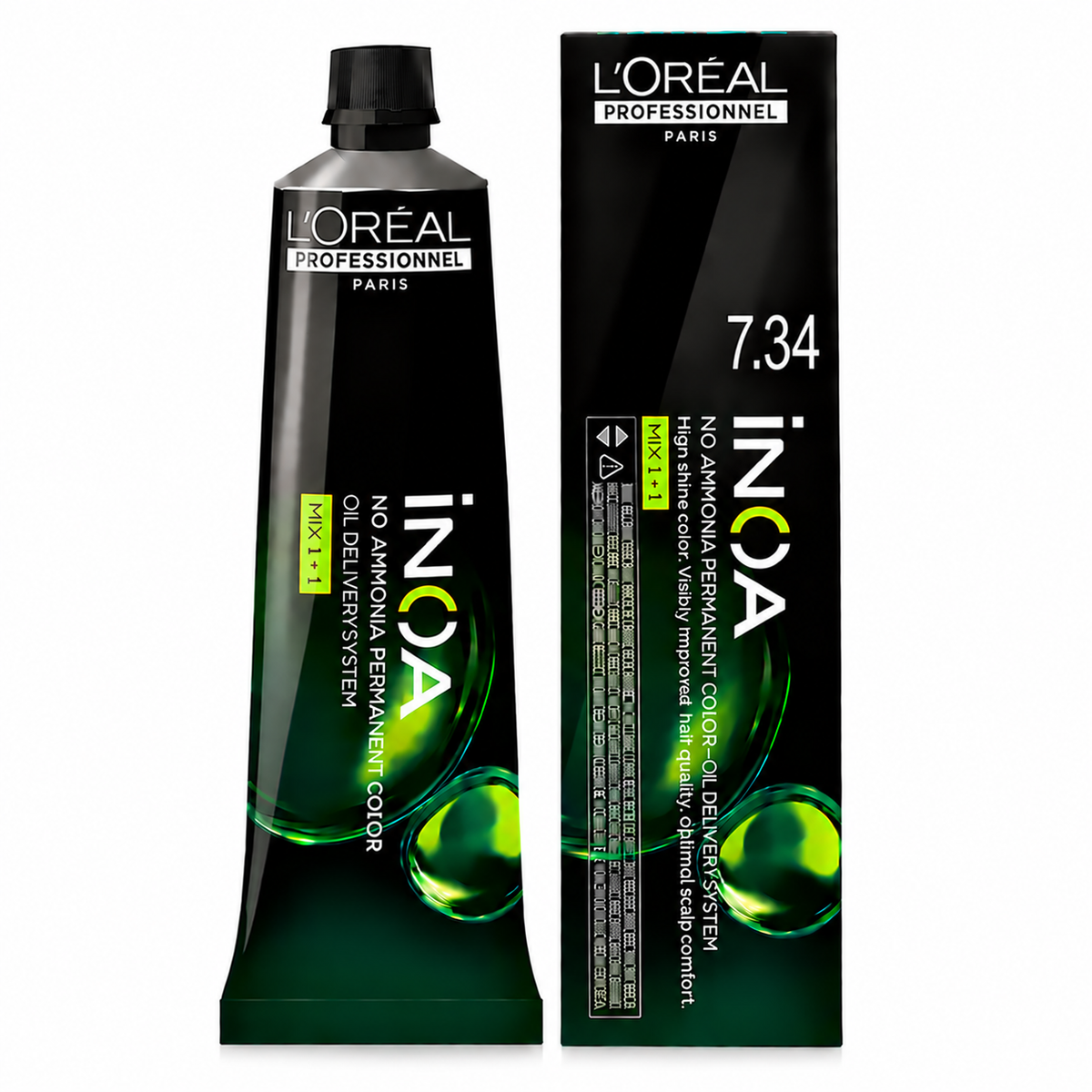 L’Oréal Professionnel INOA 7.34 – Rubio Dorado Cobrizo Coloración Sin Amoníaco 60 g